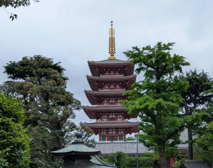 Sensoji Pagoda in Asakusa