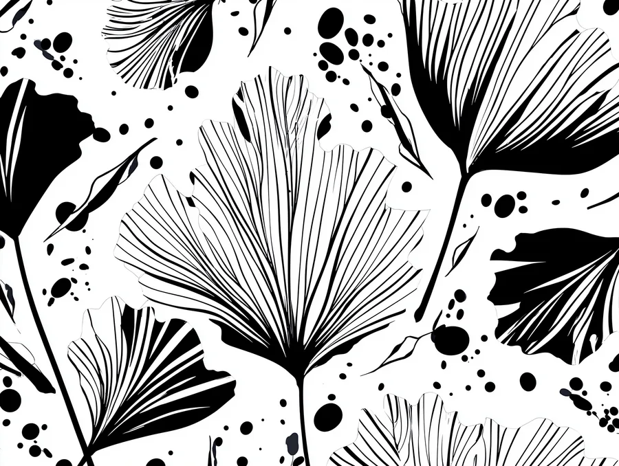 Ink Leaves Pattern