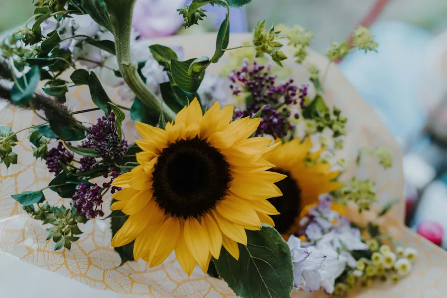 A Sunflower in the Bouquet