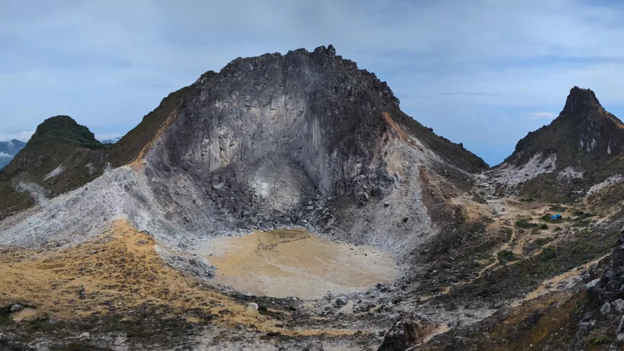 The Crater of Mount Sibayak