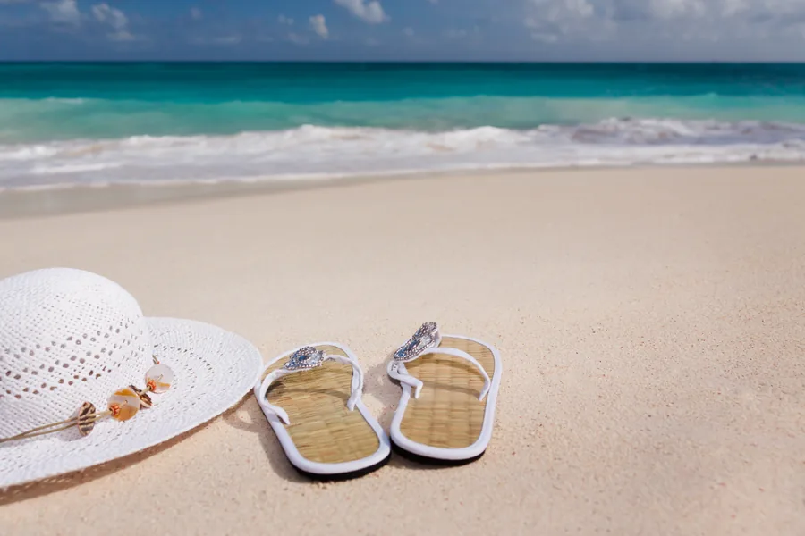 Sun Hat and Sandals