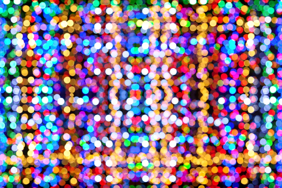 Coloured Lights Out of Focus