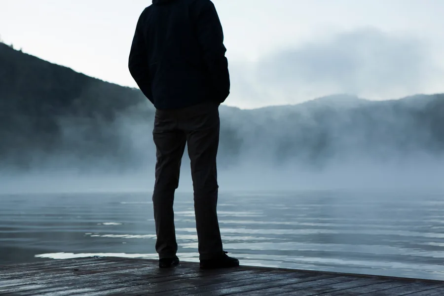 A Figure on the Jetty