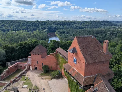 Burg Turaida über der Gauja