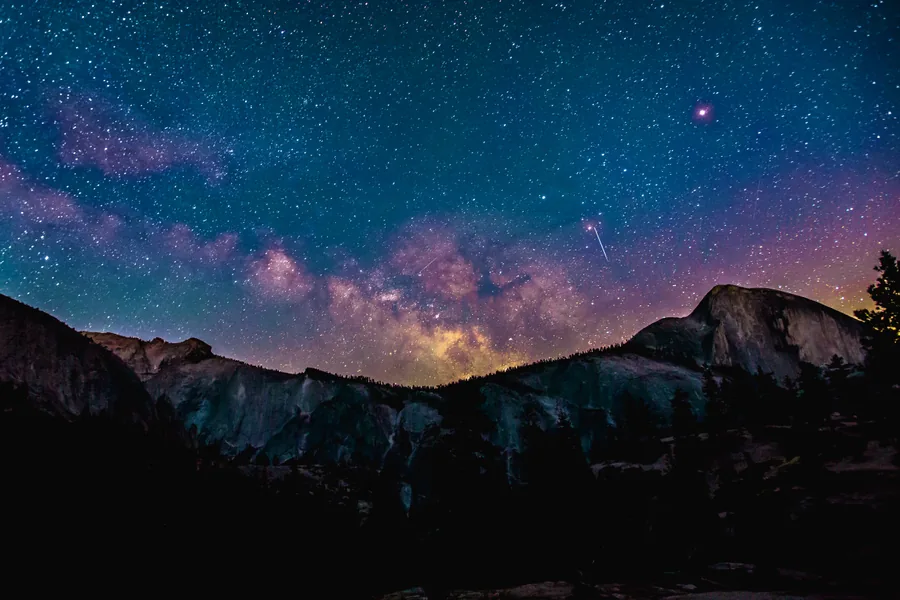 Milky Way Above the Mountains