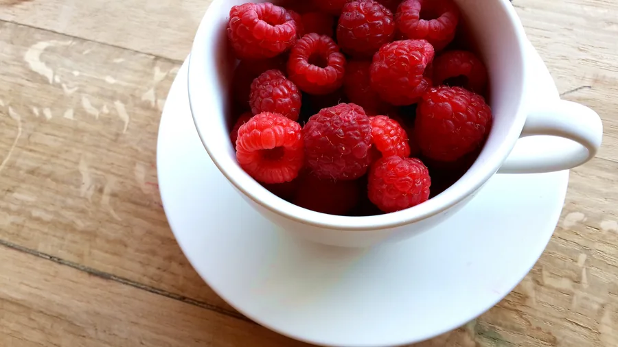 Raspberries in a Teacup