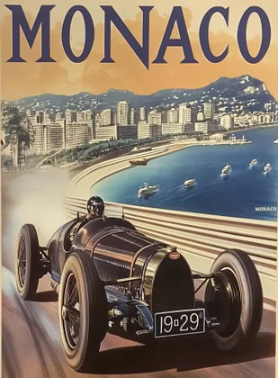 Das Plakat zum Grand Prix von Monaco