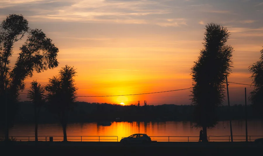 Sunset Beyond The Trees