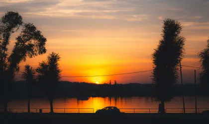 Sunset Beyond The Trees