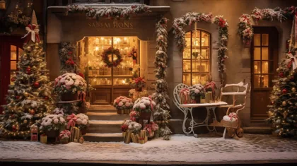 Ein weihnachtliches Schaufenster