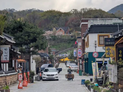 Eine Straße in Jeonju