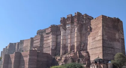 Mauern des Mehrangarh Forts