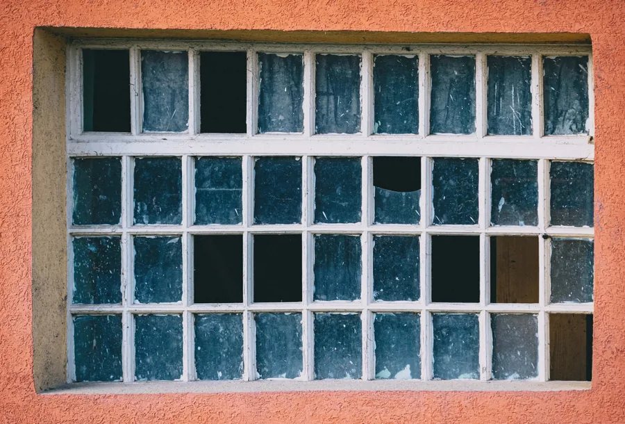 Window in an Orange Wall