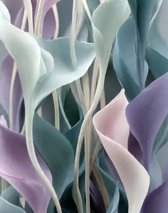 Blütenblätter in Pastell