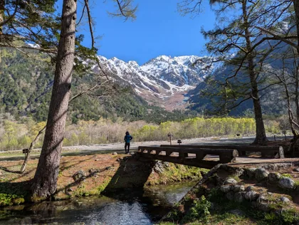 Holzbrücke, Kamikochi